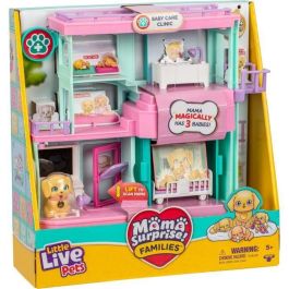 Clínica Veterinaria - PEQUEÑAS MASCOTAS VIVAS - Mamá Sorpresa - Accesorios Incluidos - Nacimiento Mágico