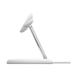 Belkin WIZ023VFWH Base de Carga Inalámbrica 3 en 1 Qi2 15W para iPhone, Apple Watch y AirPods, Blanco