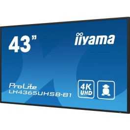 iiyama LH4365UHSB-B1 pantalla de señalización Diseño de quiosco 108 cm (42.5") LED Wifi 800 cd / m² 4K Ultra HD Negro Procesador incorporado Android 11 24/7 iiyama LH4365UHSB-B1 pantalla de señalización Diseño de quiosco 108 cm (42.5") LED Wifi 800 cd / m² 4K Ultra HD Negro Procesador incorporado Android 11 24/7