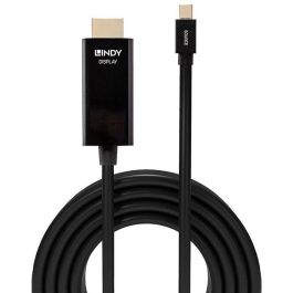 Lindy Cable Mini DisplayPort a HDMI 3m 10.2G 4K UHD 30Hz Audio 7.1 para PC Laptop Monitor TV