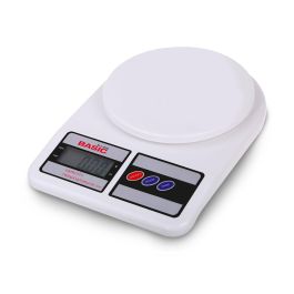 Basic Home Báscula Cocina Digital 7 kg, 18.5 x 24.5 cm (6 Unidades)