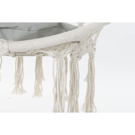 DKD Home Decor Silla Colgante Terraza Y Jardin Crudo Gris 62 x 123 x 82 cm