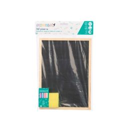 Pizarra de tiza Pincello 29x21 cm, madera y MDF, color negro y madera (24 Unidades) Pizarra de tiza Pincello 29x21 cm, madera y MDF, color negro y madera (24 Unidades)