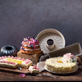 Dr Oetker Back-Trend Juego de 4 moldes para tartas de diferentes formas, de 28 a 32 cm