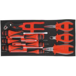 Ks Tools Caja de Herramientas ULTIMATE Equipada con 3 Cajones y Bandeja - 114 Piezas - Acabado Cromo Satinado