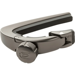 Dunlop Cejilla Pivot Gun Metal Black para Guitarra con Tensión Uniforme y Entonación Precisa