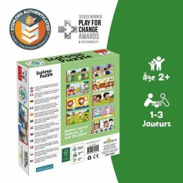 Adventerra GEO7640179640411 - Puzzle Ecológico Educativo GEOMAG 'Respeta la Tierra' - Minipuzzles de Acciones Eco-Responsables