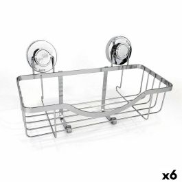 Soporte Organizador para Bañera Confortime Chromed Aluminio Plateado 30 x 13,5 x 15 cm (6 Unidades)