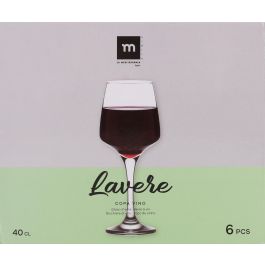 Set de 6 Copas para Vino y Agua Lavere 400 cc - La Mediterranea (4 Cajas) Set de 6 Copas para Vino y Agua Lavere 400 cc - La Mediterranea (4 Cajas)