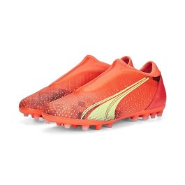Botas de Fútbol para Niños Puma Ultra Match LL MG Naranja