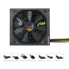 TOOQ TQAPOLO-650SP Fuente de Alimentación 650W PFC Activo ATX 14cm 5 SATA