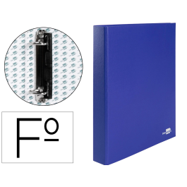 Liderpapel Carpeta de 2 anillas 25mm Folio Carton Forrado Plastico Azul Precio: 4.79000038. SKU: B1DZTPXYJ5