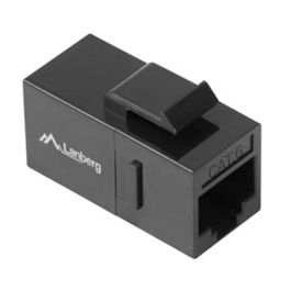 Lanberg Keystone Feed-Thru RJ45 Cat 6 Conector UTP Negro para Redes