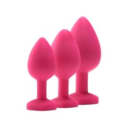 Plug Anal Dream Toys Flirts Rosa 3 Piezas