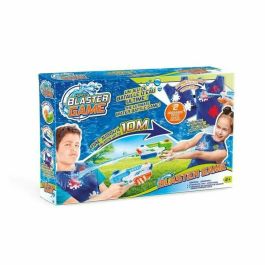 Canal Toys Juego de Agua Kit 2 Jugadores Batalla Agua Dispara hasta 10 Metros Blanco Cambia Color Secado Rápido