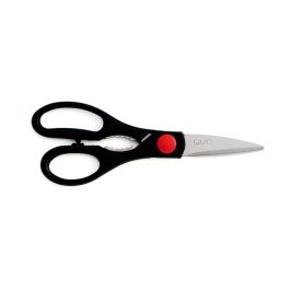 Quid Tijeras Cascanueces Acero Inoxidable Kitchen Chef 21,5 cm - Pack 6 Unidades con Mango Soft Touch y Apto Lavavajillas