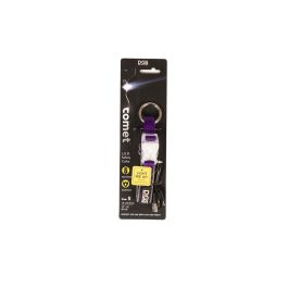Dog Gone Smart Collar Comet Luminoso Recargable USB S 34-41 cm Morado