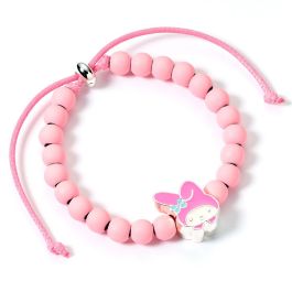 THE CARAT SHOP Pulsera My Melody Hello Kitty, Ajustable, Charm Esmaltado Nácar, Cuentas Rosa Mate, Aleación de Zinc Precio: 8.49999953. SKU: B182Z6A5XF