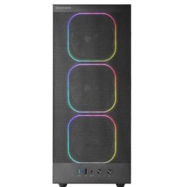 Mars gaming Caja ATX Semitorre MCNEBULA Negra con 4 Ventiladores ARGB, Cristal Templado, Diseño Mesh para Refrigeración Eficiente Precio: 62.50000053. SKU: B1FW985GCK