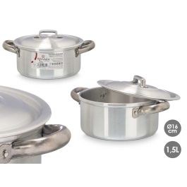 Cacerola de Aluminio Kinvara 16 cm 1,5L - Plata, Apto Gas/Horno/Lavavajillas (10 Unidades) Precio: 49.7899996. SKU: S3601871