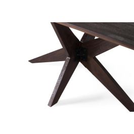 Giner y Colomer Mesa de Comedor Rectangular en Madera de Mango Wengue 180 cm