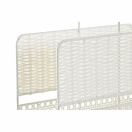 Revistero Boho DKD Home Decor Natural Blanco 15 x 41 x 36.5 cm