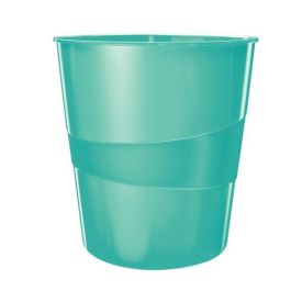 Papelera Plastico Cerrada Leitz Wow 15L Turquesa Precio: 11.49999972. SKU: B1J399T592