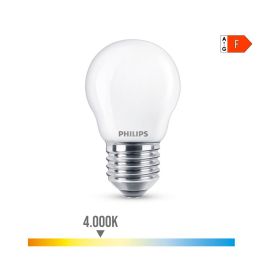 Philips Bombilla Esferica LED E27 4.3W 470lm 4000K Luz Día Ø4.5 x 7.8 cm