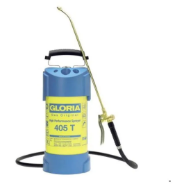 Gloria 405 T Pulverizador de Acero de Alto Rendimiento 5L con Boquilla y Lanza de Latón