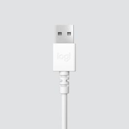 Logitech H390 Casco con cable estéreo con micrófono antibuidad, USB -A - Blanco roto Logitech H390 Casco con cable estéreo con micrófono antibuidad, USB -A - Blanco roto