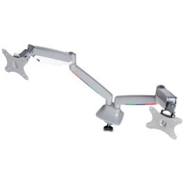 Kensington Brazo SmartFit ajustable para 2 Monitores de 13-32", montaje atornillado, carga máxima 9kg, Plata