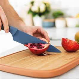 Berghoff 3950106 Cuchillo Cocinero con Pelador Hierbas Azul 14 cm Antiadherente Berghoff 3950106 Cuchillo Cocinero con Pelador Hierbas Azul 14 cm Antiadherente
