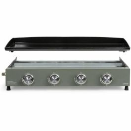 Livoo DOC325 Plancha de gas con 4 Quemadores, Color Verde y Negro