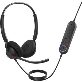 Jabra Engage 40 Inline Link Stereo USB-A MS – Auriculares de Diadema para Oficina/Centro de Llamadas, Conexión USB-A