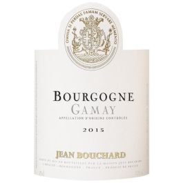 Jean Bouchard 2015 Bourgogne Gamay - Vino tinto de Borgoña