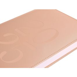 Agenda Encuadernada Liderpapel Creta 170x240 mm 2025 Dia Pagina Color Rosa Nude Papel 70 gr