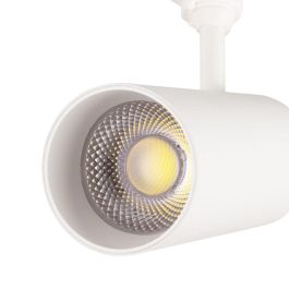 Foco de Carril LED Trifásico Regulable 30W COB CCT 3000-6000K Flicker Free Blanco 3000Lm CRI90 IP20 1916-TL-30W-T-CCT