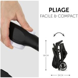 HAUCK HAU4007923160145 Cochecito compacto Travel N Care - Plegado con una mano, 4 ruedas - Negro