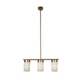 Lampara Techo Moderno DKD Home Decor Dorado Blanco 15 x 25 x 60 cm