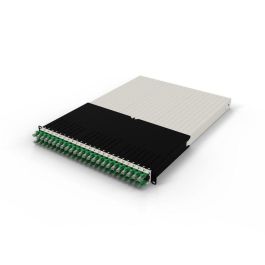 PATCHBOX 30RU UTP Green - Solución de gestión de cables para rack de red con 24 cables retráctiles