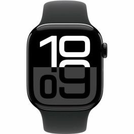 Apple Watch Series 10 GPS, 42 mm, con Caja de Aluminio en Negro Azabache y Correa Deportiva Negra Talla M/L