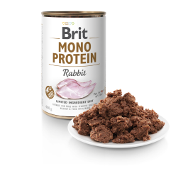Brit Mono Protein Conejo 6 Latas 400g Alimento Completo Perro Alergias Sin Gluten Precio: 26.015. SKU: B1KEDY5FXD