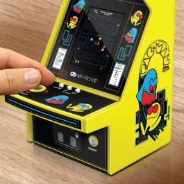My Arcade JUS1697211459880 Micro Player PRO Consola Retrogaming Pac-Man con Pantalla de Alta Resolución de 7 cm