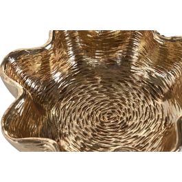 DKD Home Decor Bandeja Vaciabolsillos Moderno Dorado Resina 20 x 6.5 x 20 cm (4 Unidades)