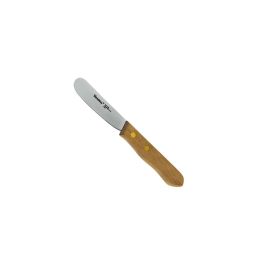 Metaltex Cuchillo para mantequilla de acero inoxidable y madera 15,5 cm