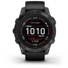 Garmin GAR0753759318079 - Epix Pro (Gen2) Reloj Conectado de Alto Rendimiento 47 mm, Acero Gris con Pulsera Negra