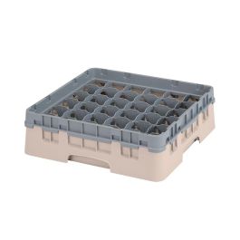 CAMBRO - 36S318-184 - Cesta de lavado 36 comp. 1 altura - 7,2 cm Ø máx. - alt. máx. 9,4 cm - 50 x 50 x 14,3 cm - Beige Precio: 45.78999975. SKU: B12BS7GEHL
