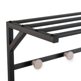 Perchero Negro Hierro 76,2 x 35 x 177,5 cm Perchero Negro Hierro 76,2 x 35 x 177,5 cm