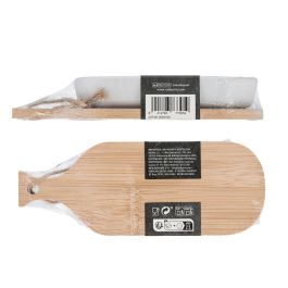Tabla Aperitivo Bambú Cerámica Tapas Quid 22x8.5x3,5 cm