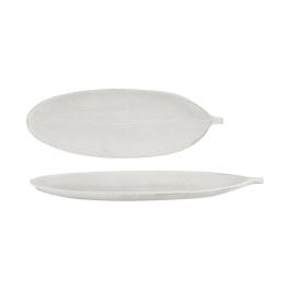 Bandeja Madera Decoracion Hoja Blanco Giftdecor 49X2CM (12 Unidades) Precio: 36.88999963. SKU: B1HD5ARVYD